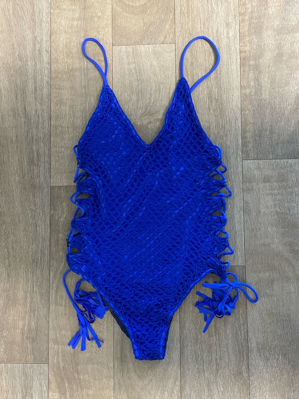 NEW ACACIA FLORENCE  Crochet One-Piece Swimsuit
